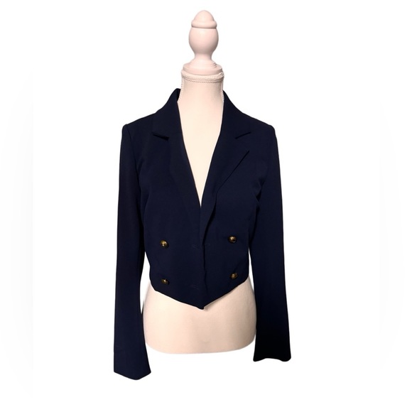 Aqua Jackets & Blazers - NWOT Aqua Navy Blazer with gold buttons size XS super cute on!!